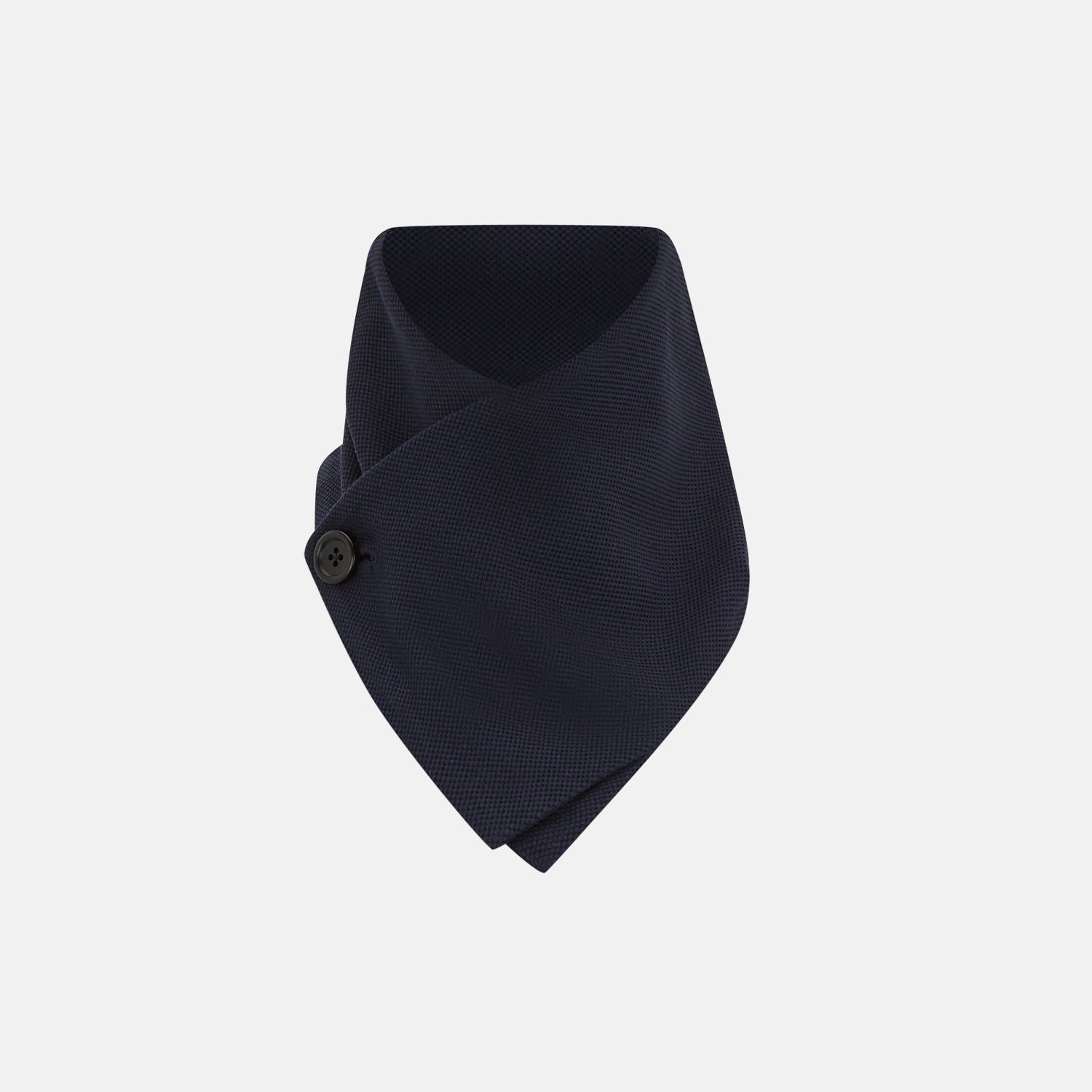 Image 1 of product Navy Silk and Cotton Neck Warmer