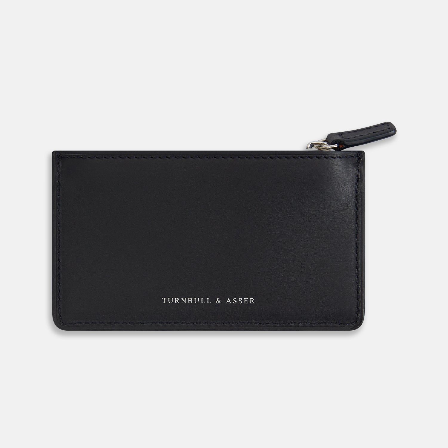 View 1 of product Navy Leather Zip Wallet