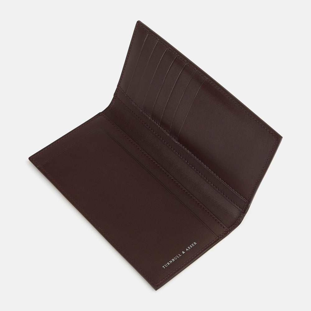 Burgundy B Cut Continental Wallet