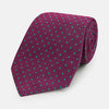 View 1 of product Antique Pink and Green Micro Dot Silk Tie