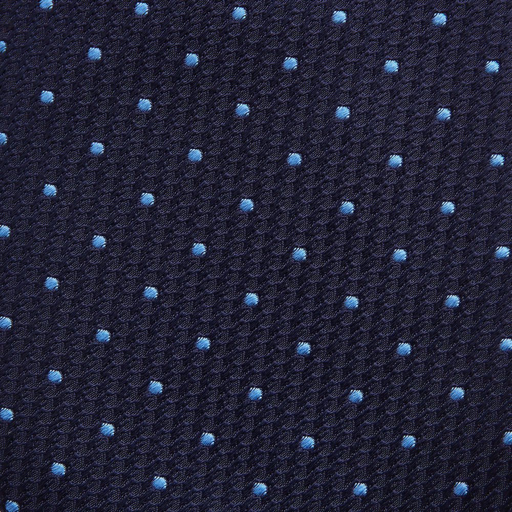 LACE ON TONE SPOT NAVY FORD TIE
