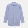 View 1 of product Blue and White Stripe Cotton RE-PURPOSE Mayfair Shirt
