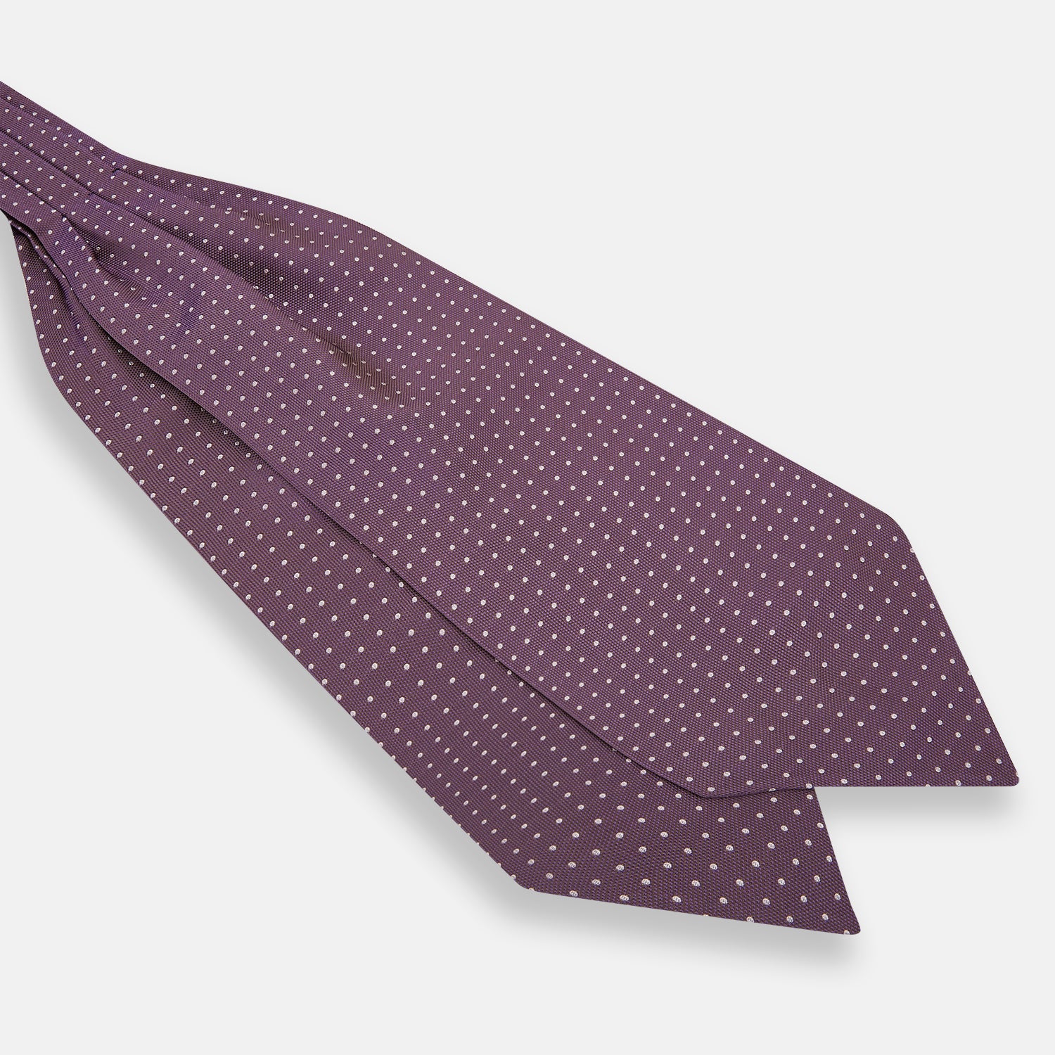 View 3 of product Lilac and Violet Micro Dot Silk Cravat