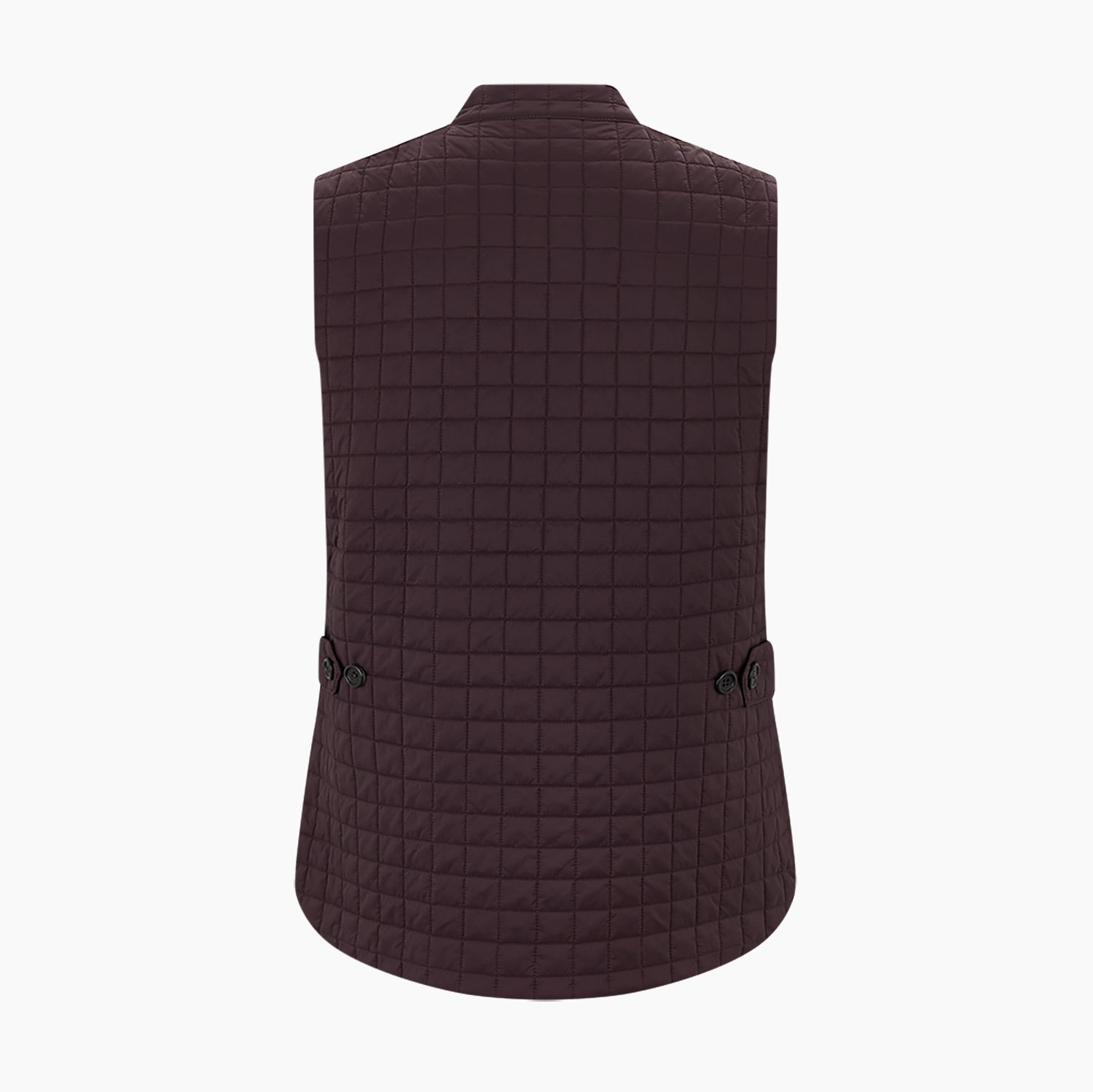 View 3 of product Burgundy Double-Breasted Quilted Gilet
