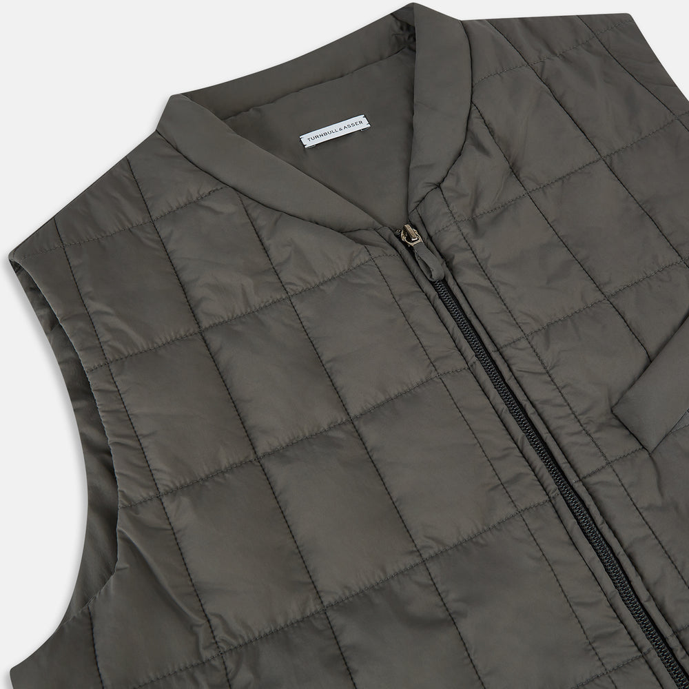 Shadow Grey Quilted Gilet
