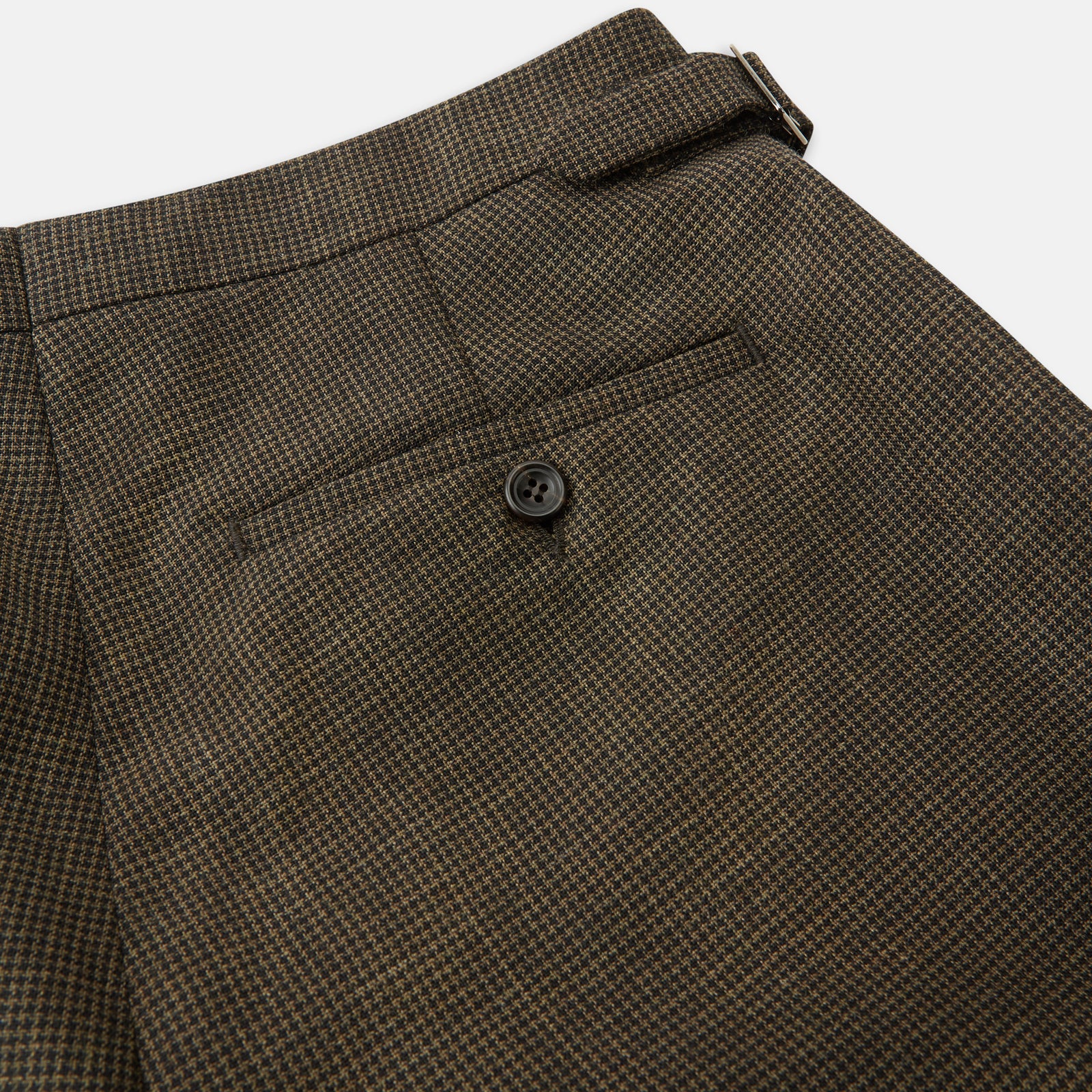 View 2 of product Brown Puppytooth Wool Jonathan Trousers