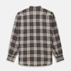 View 5 of product Brown Multi Check Linen Weekend Fit Unwin Shirt