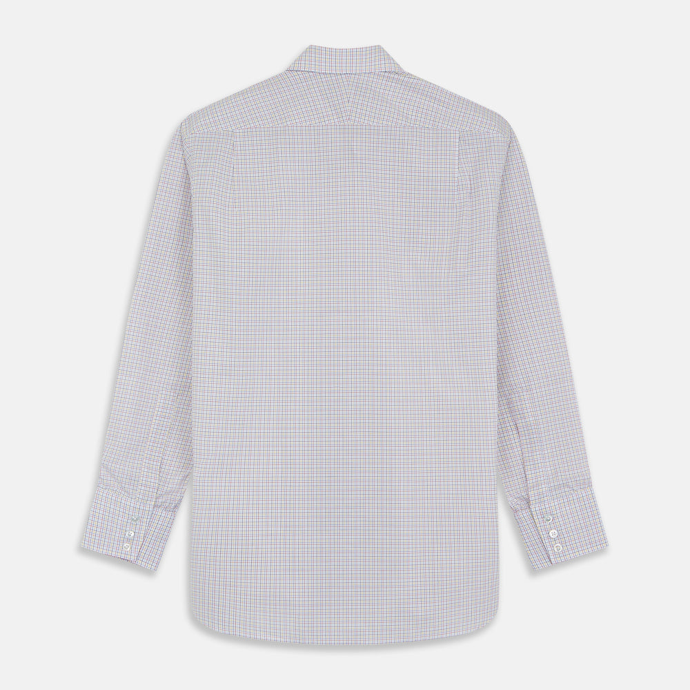 Red Multi Check Regular Fit Mayfair Shirt