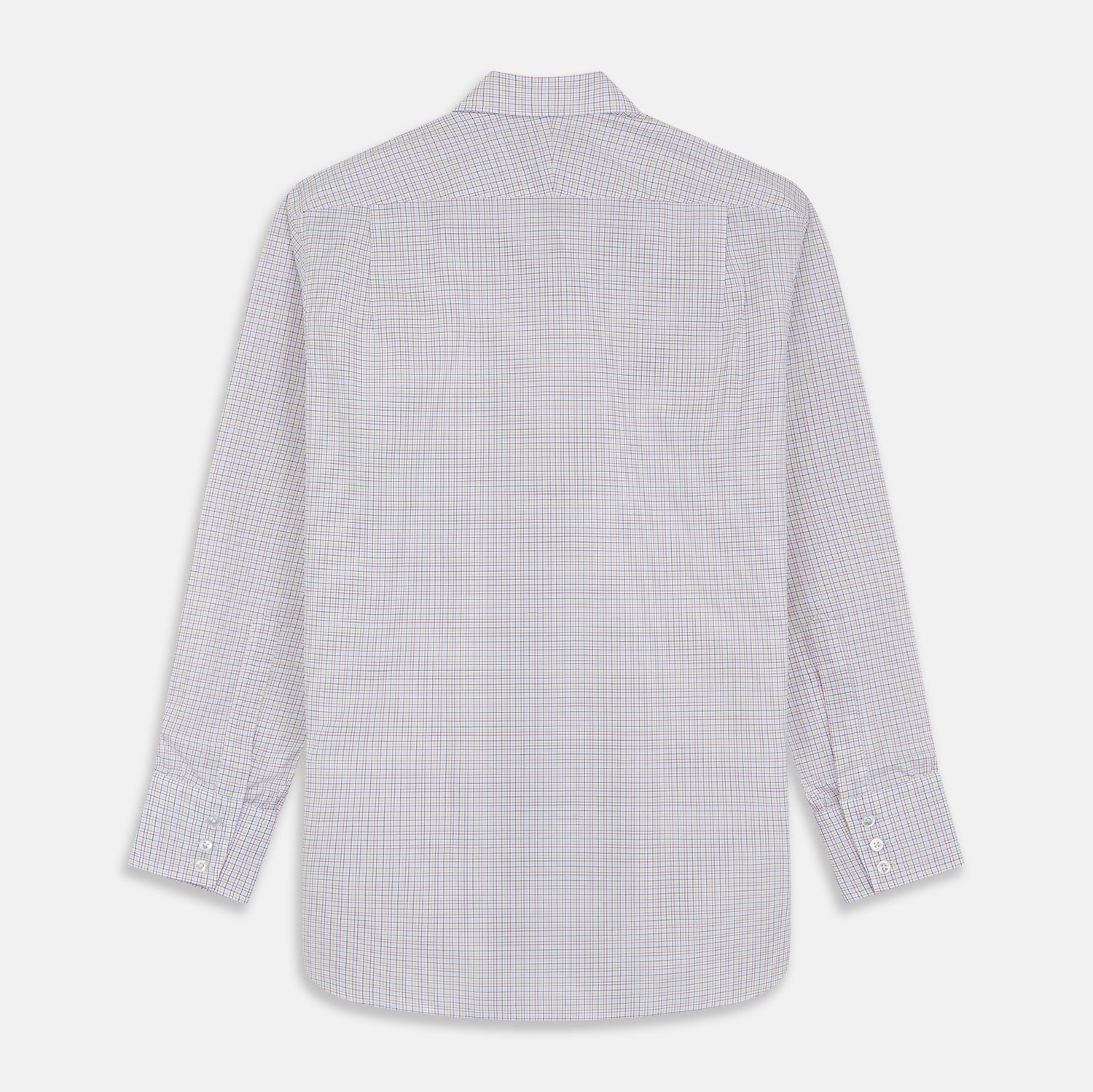 View 7 of product Red Multi Check Regular Fit Mayfair Shirt