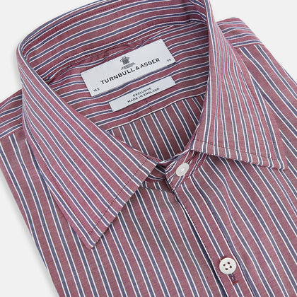Wine Ticking Stripe Westminster Shirt