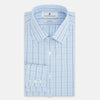 View 5 of product Navy and Blue Combination Check Mayfair Shirt