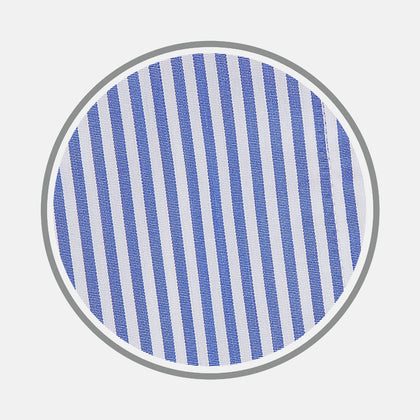 Blue Bengal Stripe Cotton Fabric