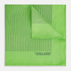 Fern Green Stripe Silk Pocket Square