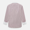 View 3 of product Red Micro Check Shirt with Contrast T&A Collar and Cuffs