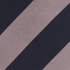 View 4 of product Navy and Rose Block Stripe Repp Silk Tie