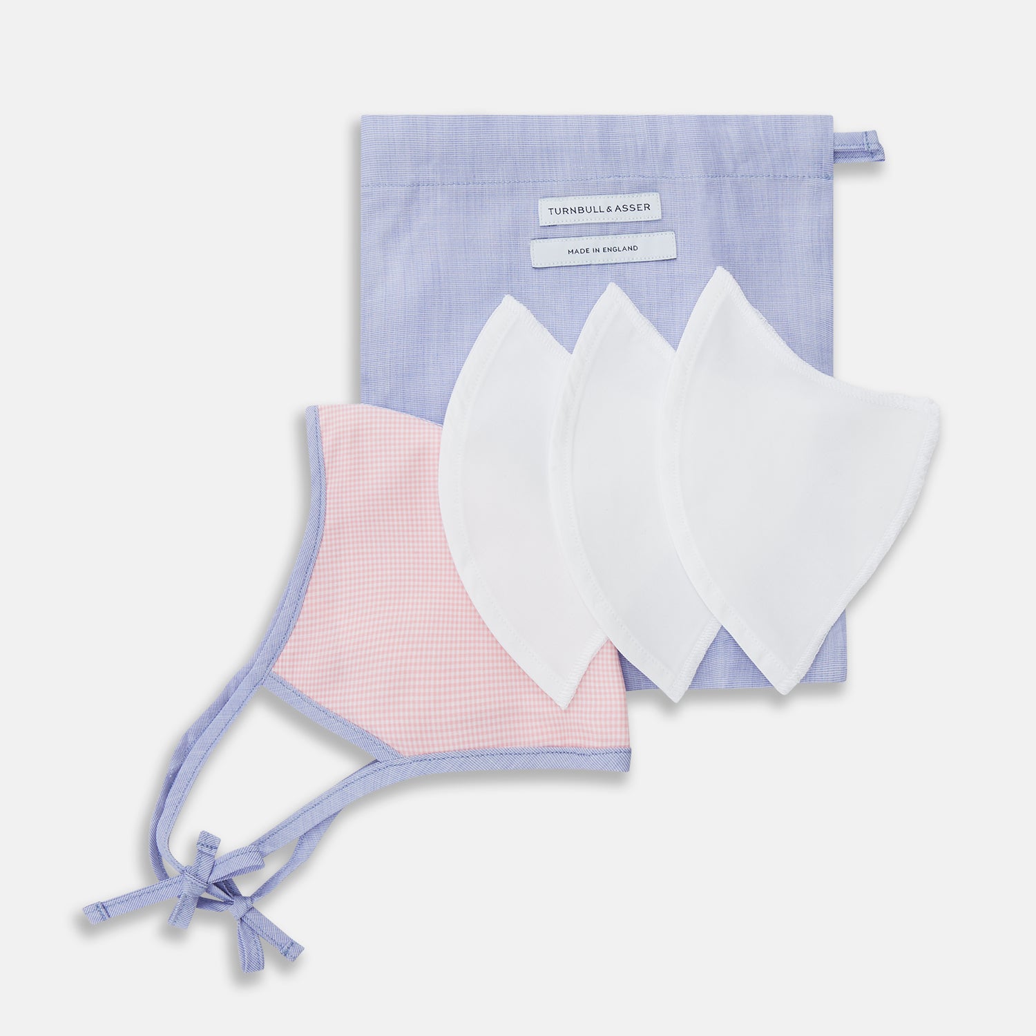 View 6 of product Pink & Blue Check Commuter Mask With 3 Viroformula™ Filters