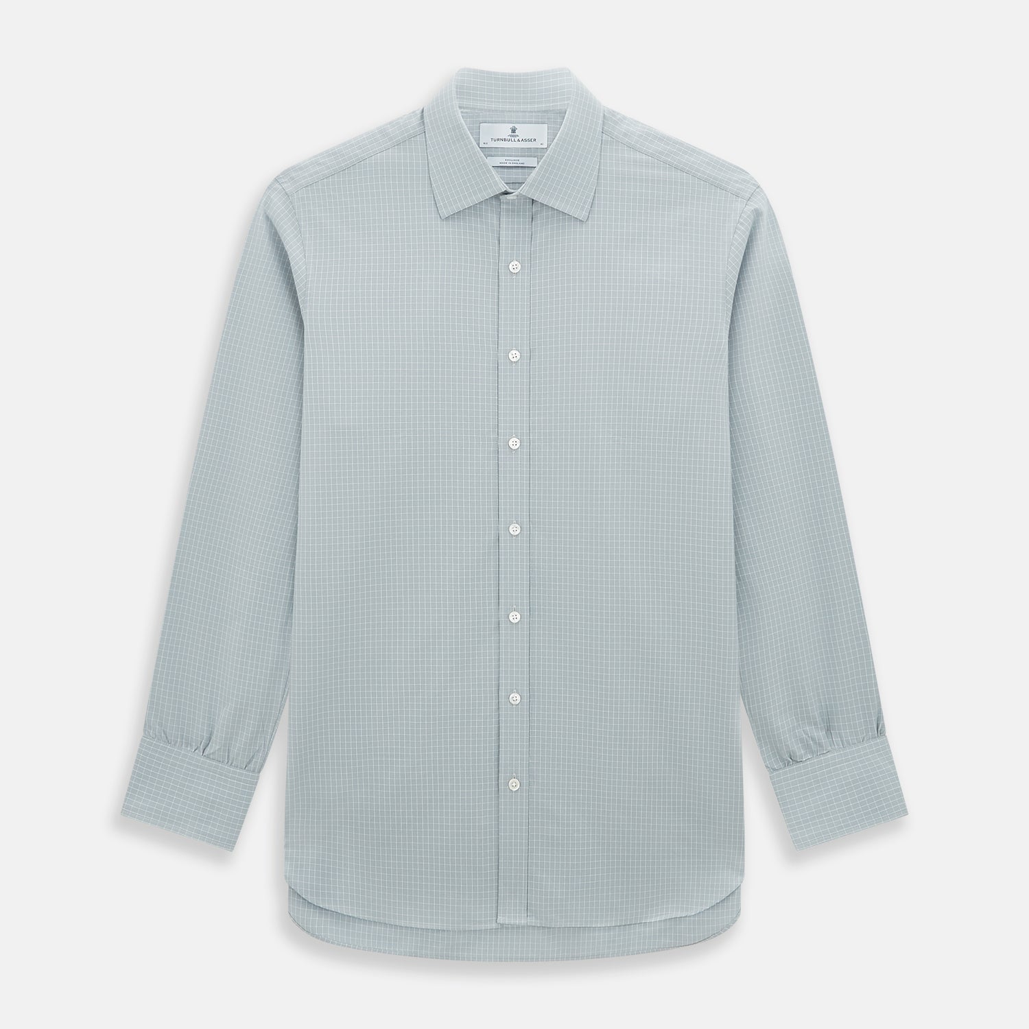 View 1 of product Pale Blue Fine Check Mayfair Shirt