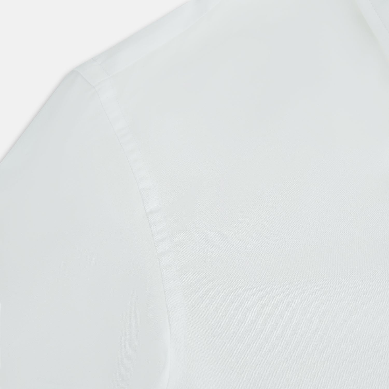 View 6 of product PLAIN WHITE WESTMINSTER SHIRT WITH TURNBULL COLLAR AND 3- BUTTON CUFFS