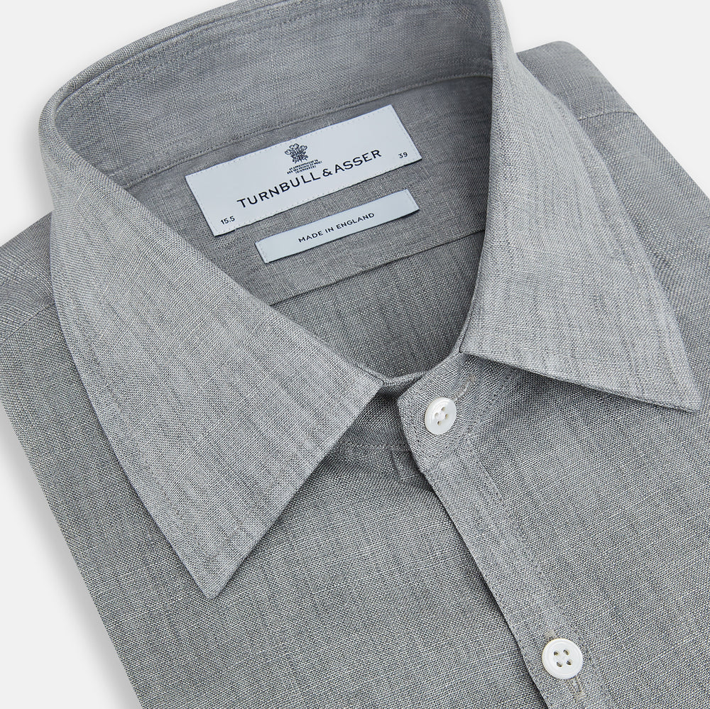 Grey Linen Westminster Shirt