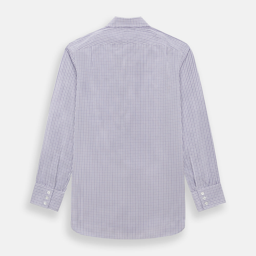 Purple Double Graph Check Mayfair Shirt