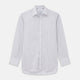 Grey Check Cotton Melange Regular Fit Mayfair Shirt