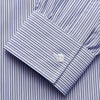 View 4 of product Blue Multi Stripe Cotton RE-PURPOSE Weekend Fit Finch Shirt