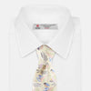 View 2 of product Cream Multi Bloomsbury-Inspired Pattern Silk Tie