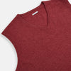 View 2 of product Antique Pink Cashmere V-Neck Vest