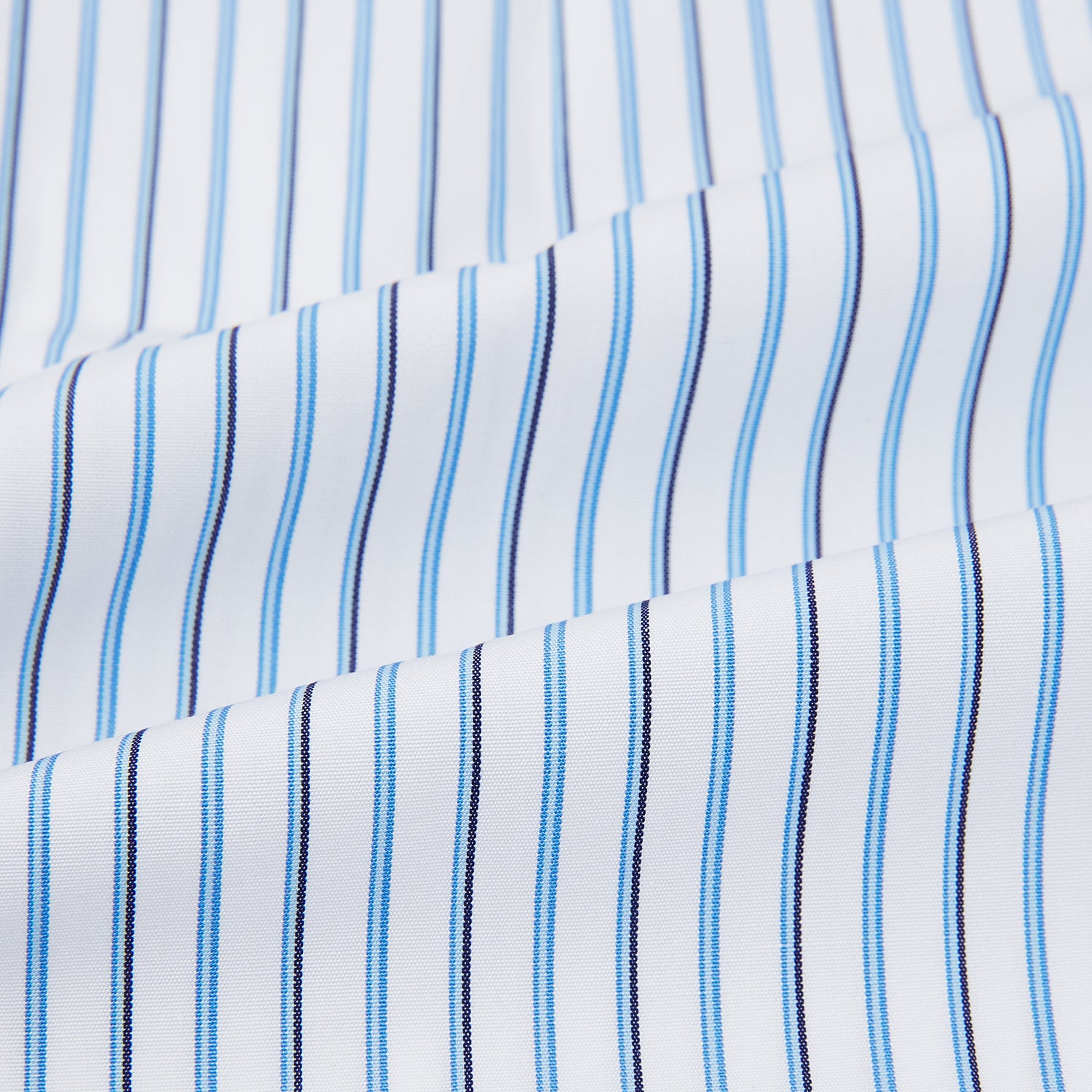 View 6 of product Blue and Navy Double Stripe Mayfair Shirt