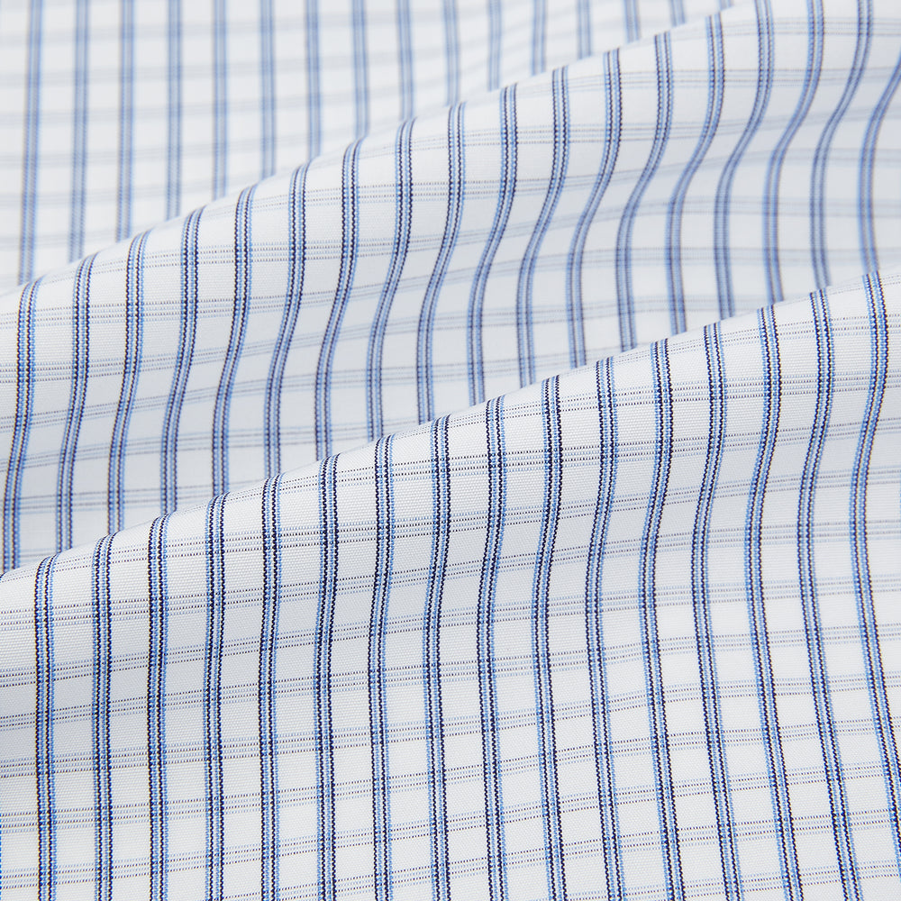 Blue Multi Tattersall Check Mayfair Shirt