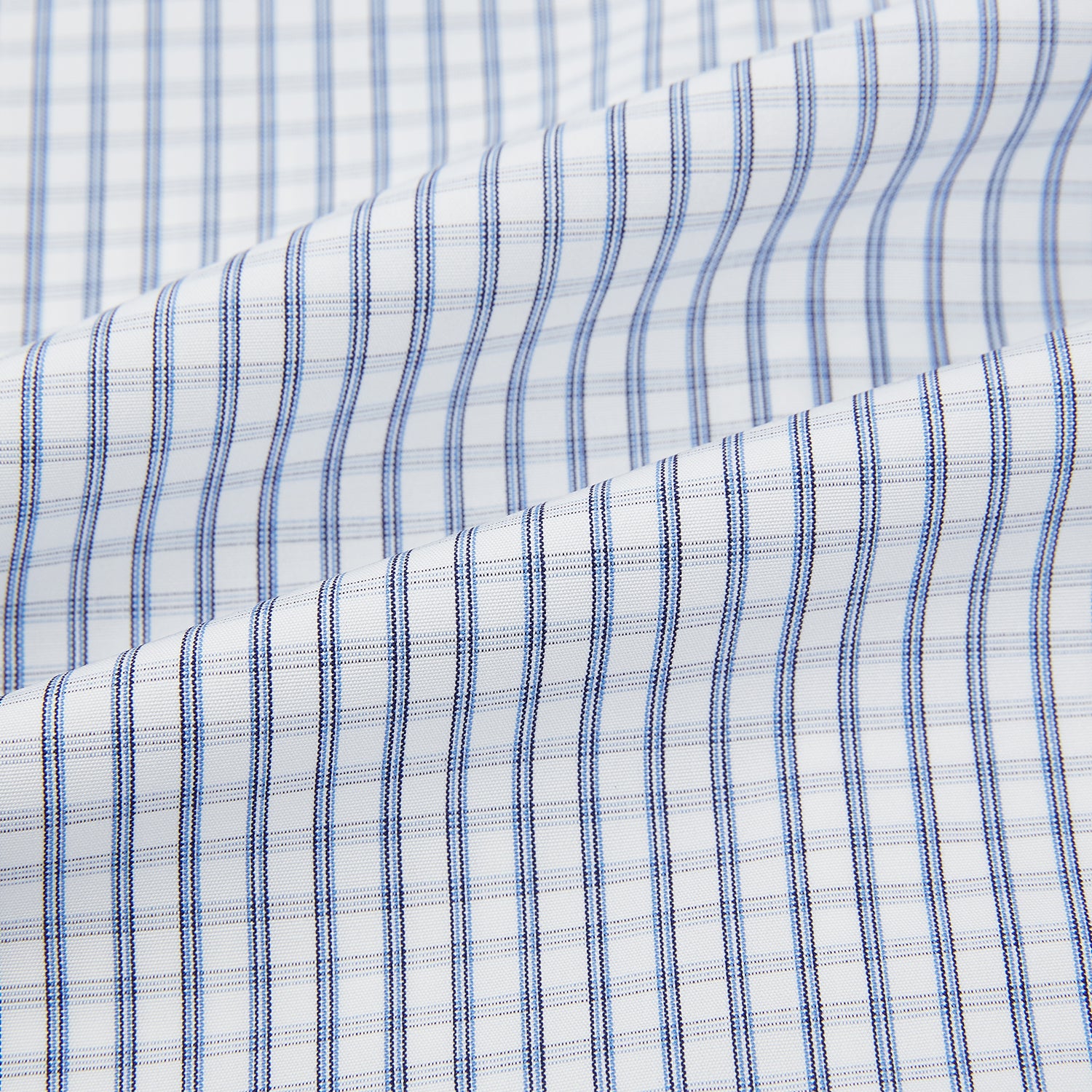 View 6 of product Blue Multi Tattersall Check Mayfair Shirt