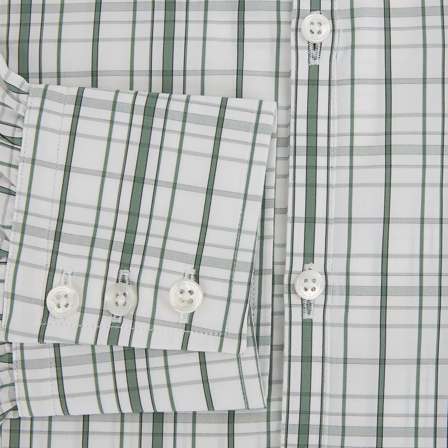 View 4 of product Sage Green Plaid Check Westminster Shirt