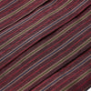 View 2 of product Claret and Green Multi Stripe Silk and Linen Cummerbund