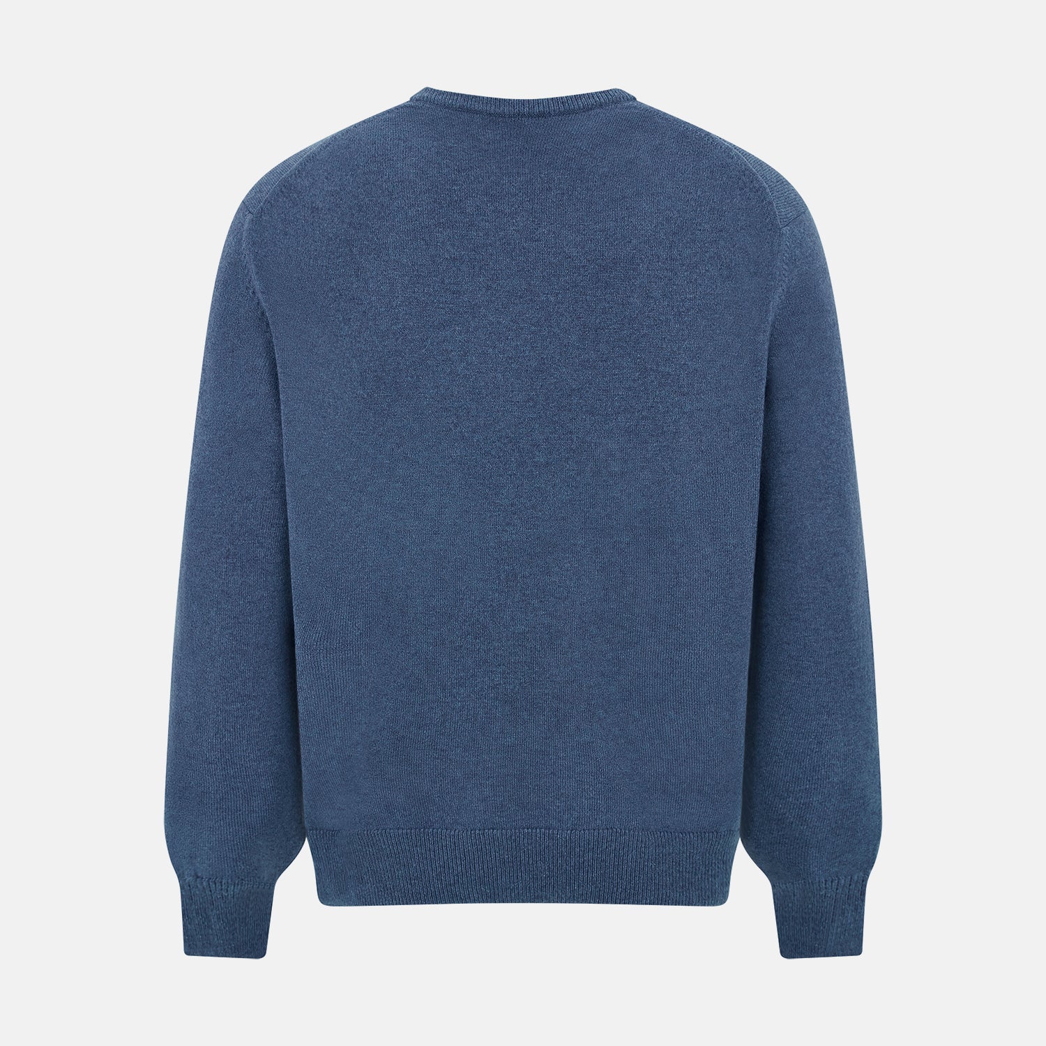 View 3 of product Pacific Blue Cashmere V-Neck Jumper