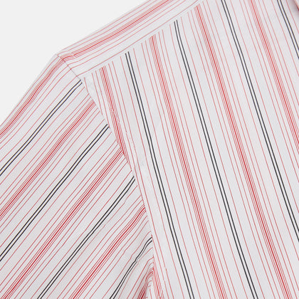Red Multi Pencil Stripe Windsor Shirt Image 5