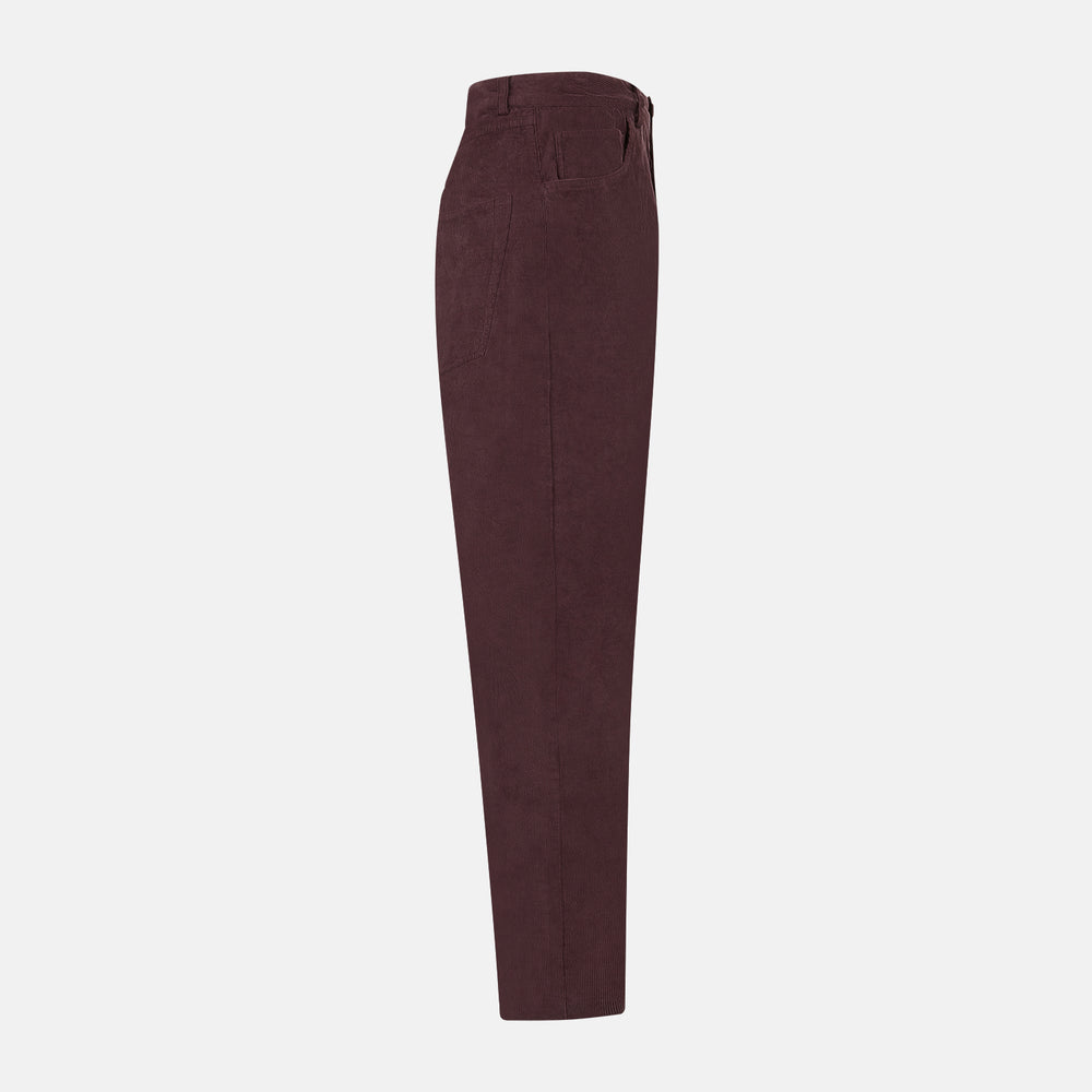 Burgundy Corduroy Charles Trousers