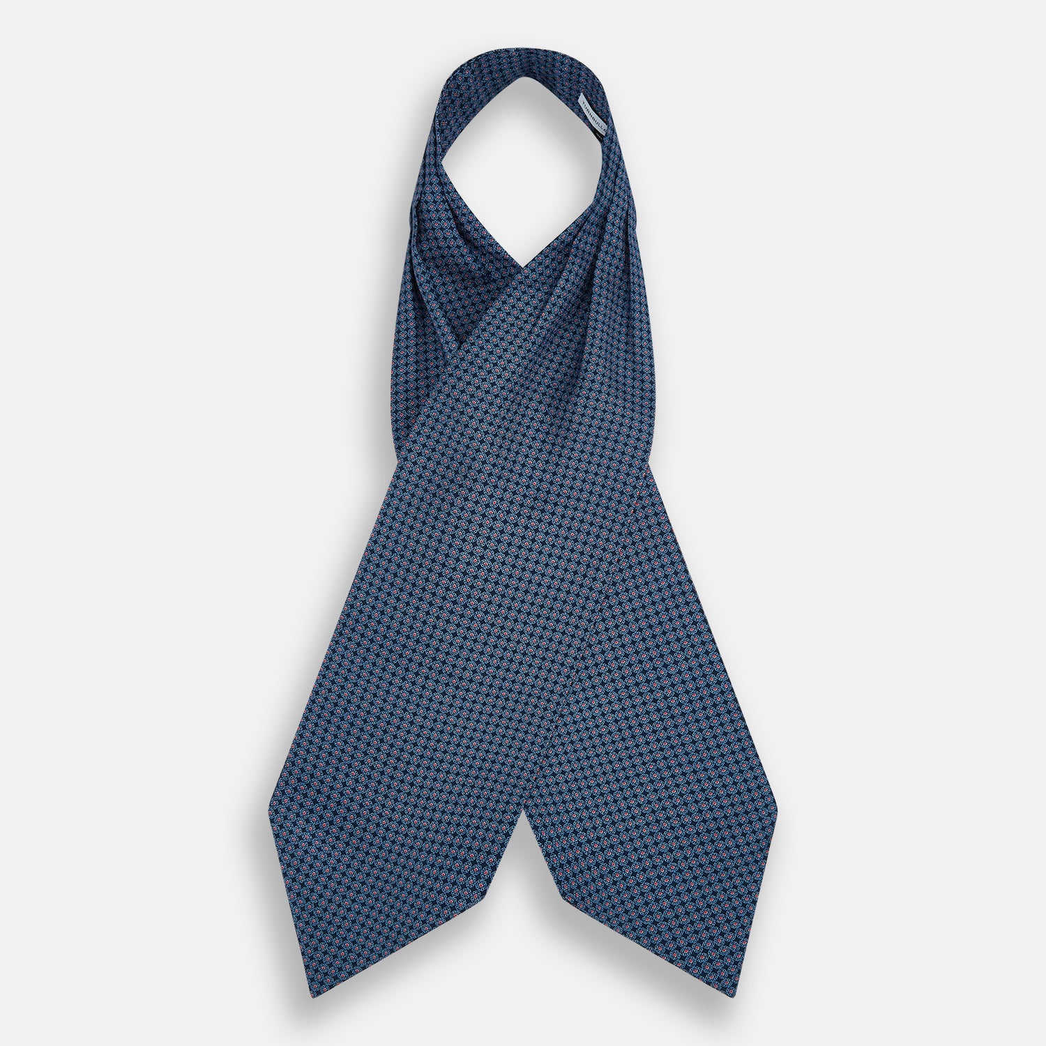 View 2 of product Navy and Red Rosette Cravat