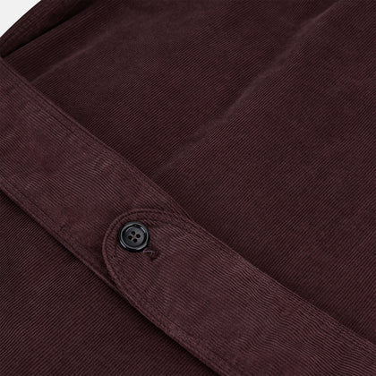 Burgundy Kingston Corduroy Caban Jacket Image 3