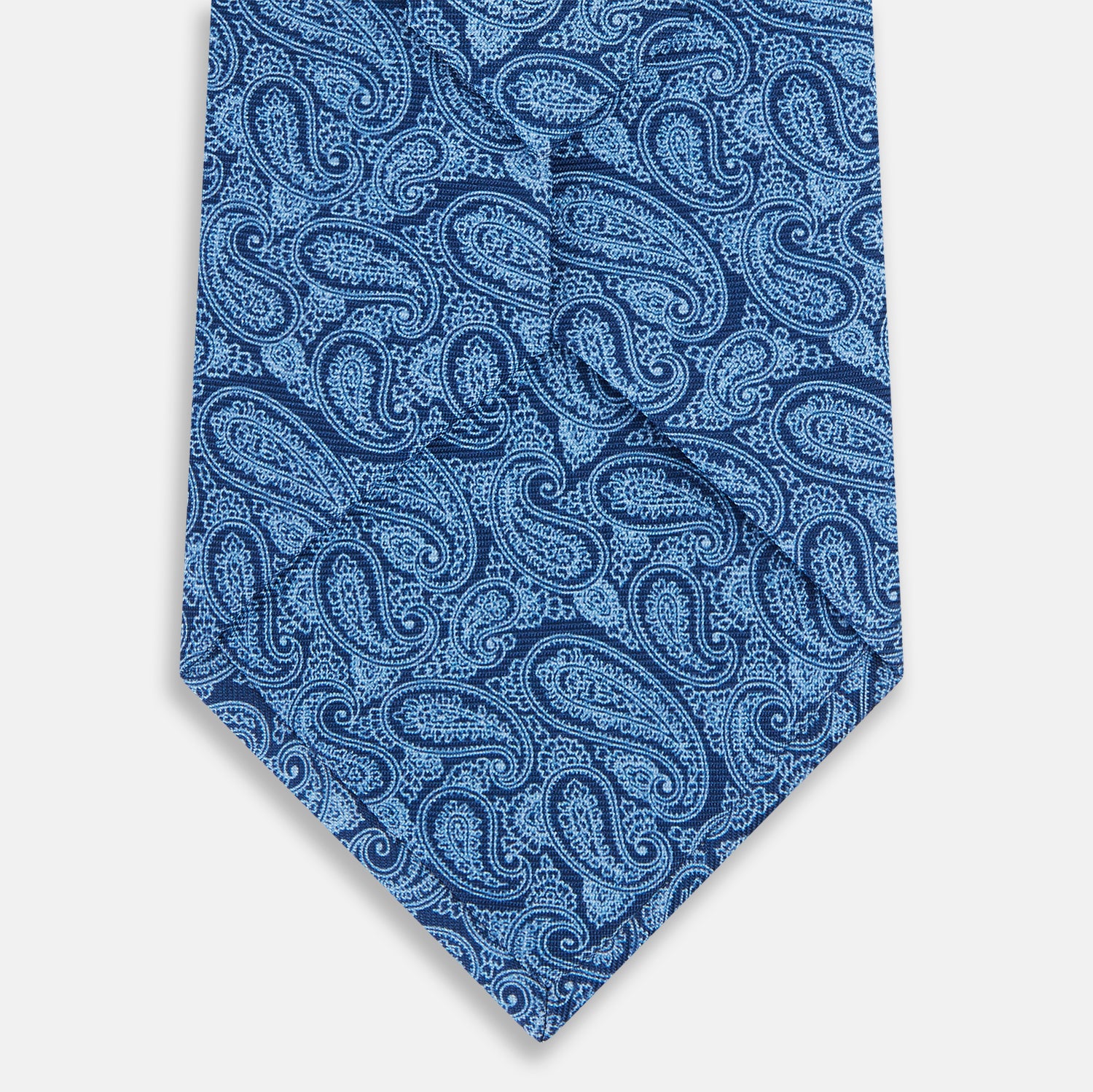 View 3 of product Azzurro Paisley Printed Silk Tie