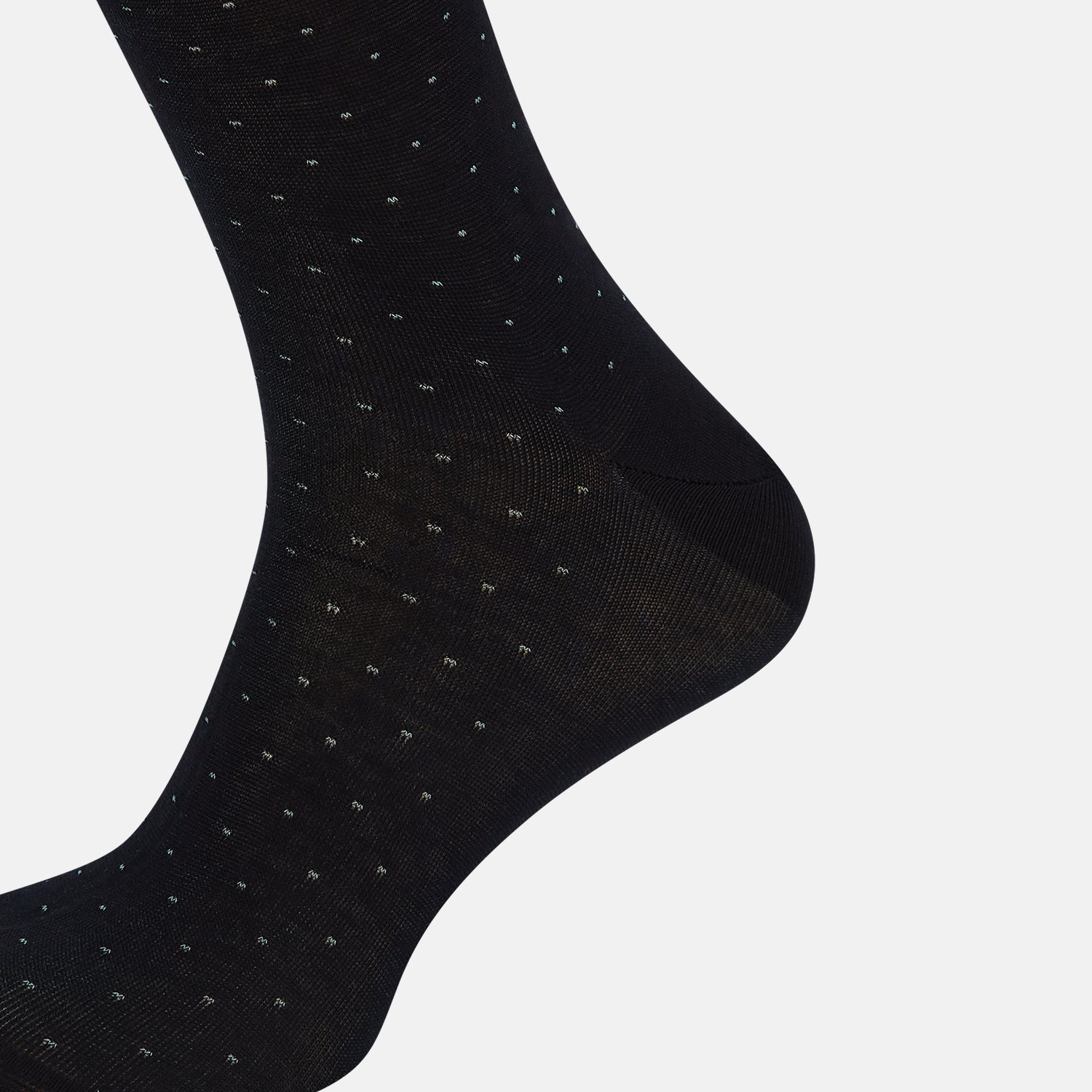 View 4 of product Navy/Pale Blue Polka Dot Long Socks