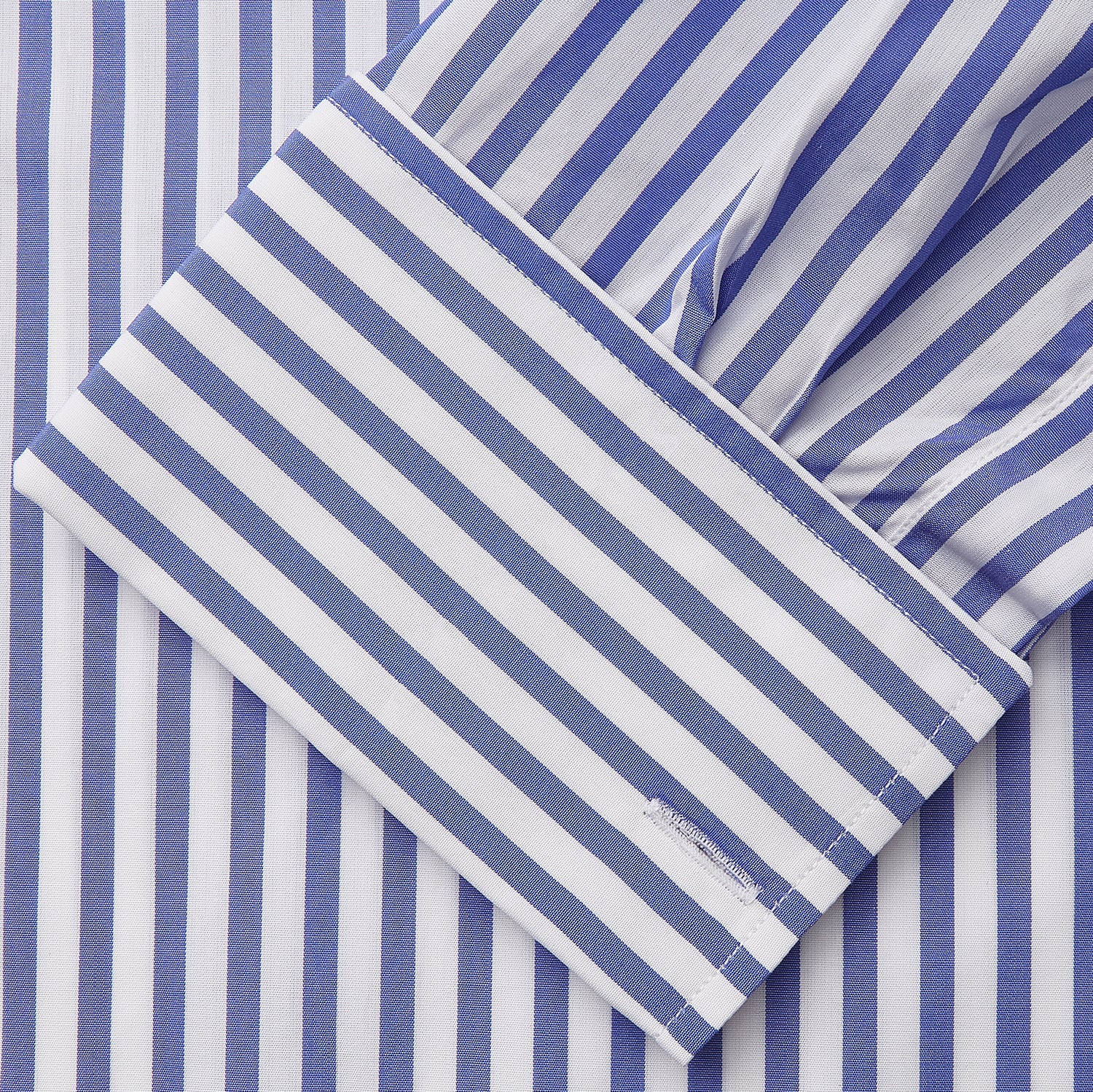 View 4 of product Pale Blue Candy Stripe Cotton Marlene Shirt