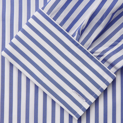 Pale Blue Candy Stripe Cotton Marlene Shirt Image 3