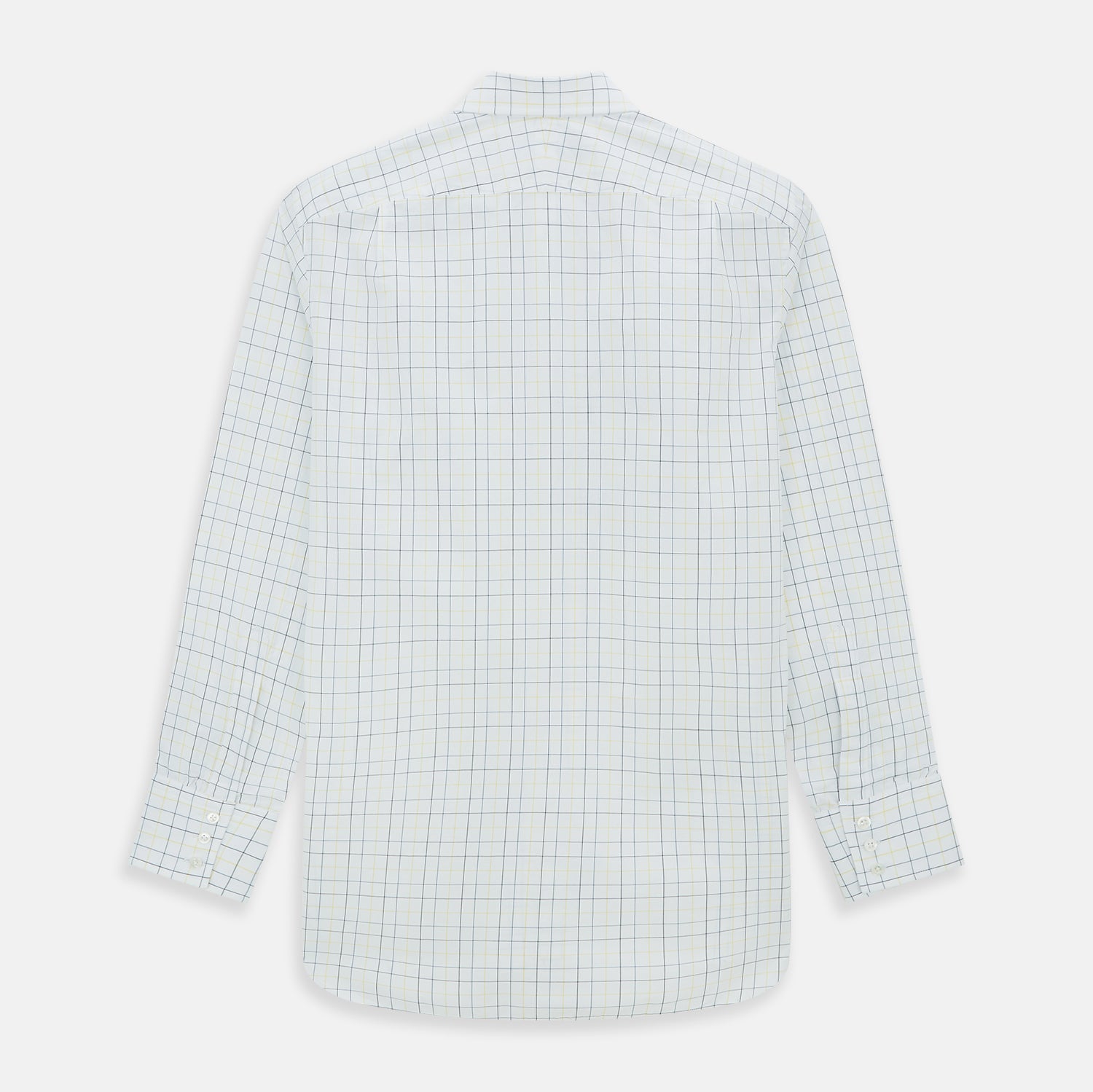 View 3 of product Yellow and Blue Grid Check Mayfair Shirt