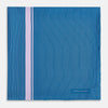 View 3 of product Blue and Lilac Stripe Silk Pocket Square
