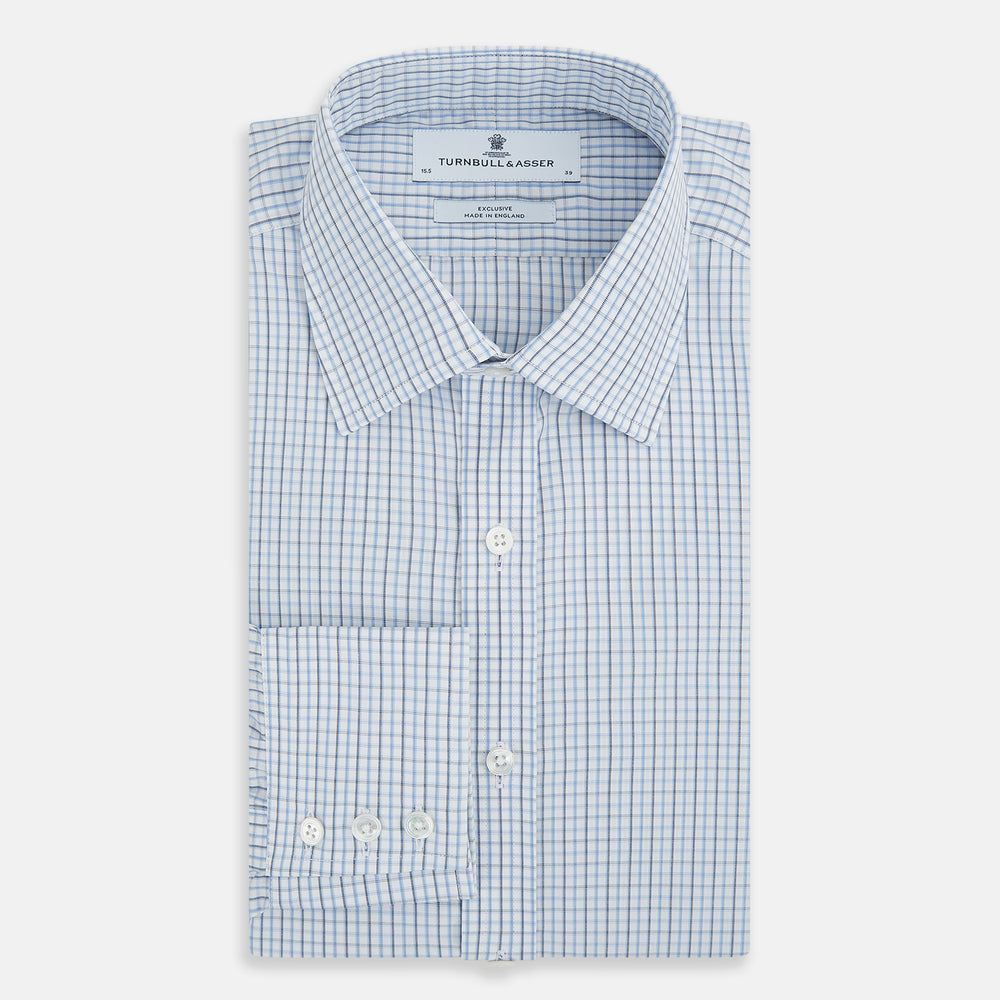 Navy and Blue Multi Check Mayfair Shirt