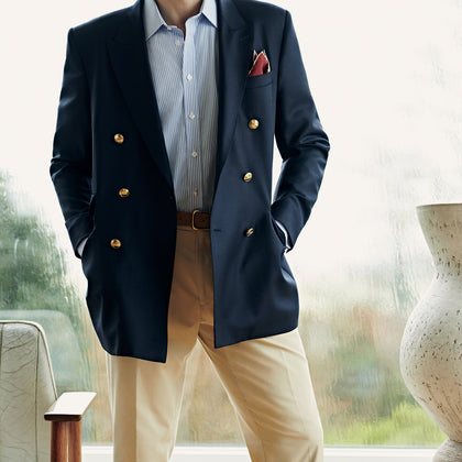 The Classic Navy Wool Blazer Image 5