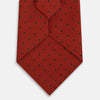 View 3 of product Red and Navy Polka Dot Silk Tie