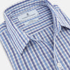 View 2 of product Blue and Navy Multi Check Piccadilly Shirt