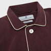 View 2 of product Plain Plum Silk Modern Pyjama Set