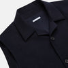 View 2 of product Navy Collared Single-breasted Waistcoat